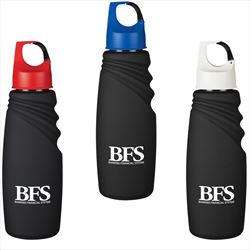 DH5913 24 Oz. Matte Finish Crest Carabiner Sports Bottle With Custom Imprint